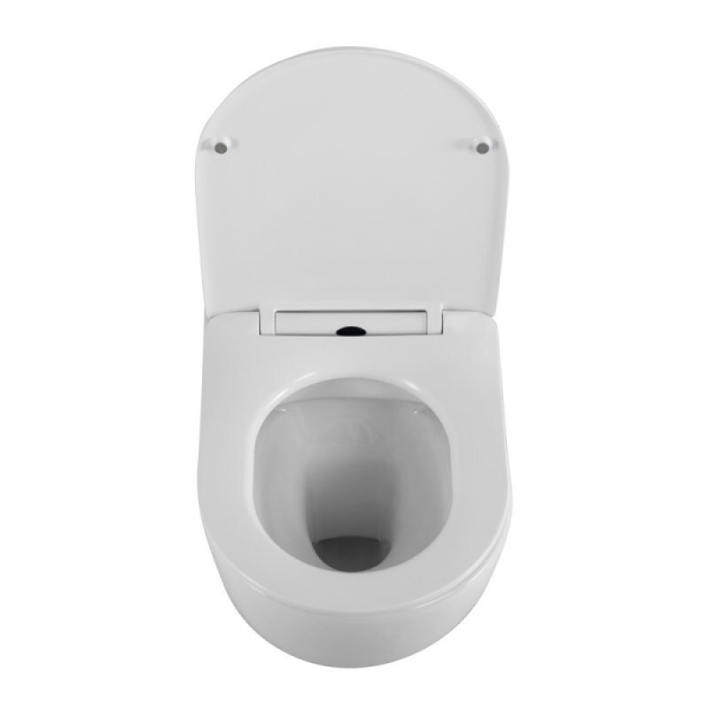 Подвесной унитаз BelBagno Uno BB7306CHR/SC, безободковый, сиденье микролифт, белый