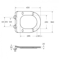 Подвесной унитаз BelBagno Uno BB7306CHR/SC, безободковый, сиденье микролифт, белый