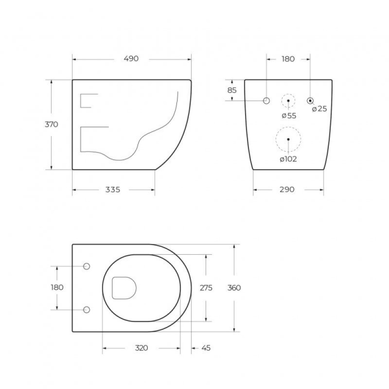 Подвесной унитаз BelBagno Uno BB7306CHR/SC, безободковый, сиденье микролифт, белый