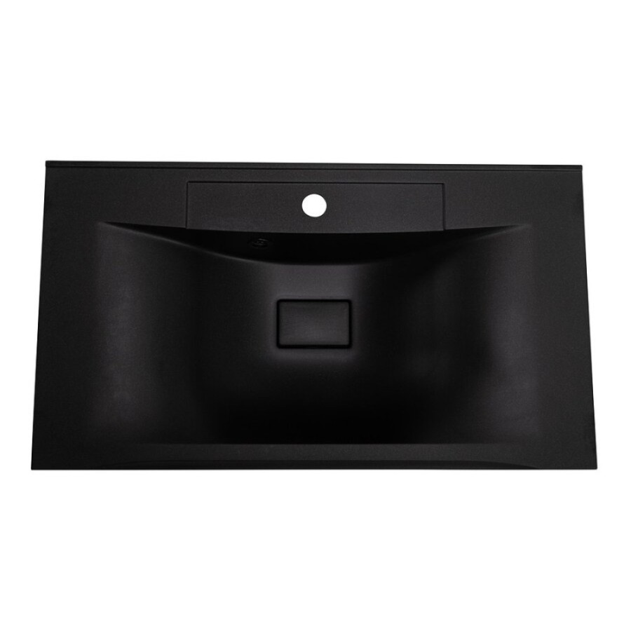 Раковина BelBagno BB800/450-LV-ART-PR-NERO, 80 см, искусственный камень, черный