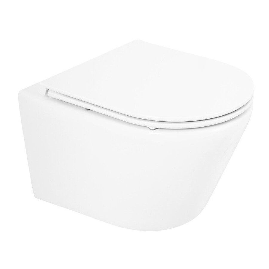 Подвесной унитаз (чаша) BelBagno Tre BB8001CHR, безободковый, белый