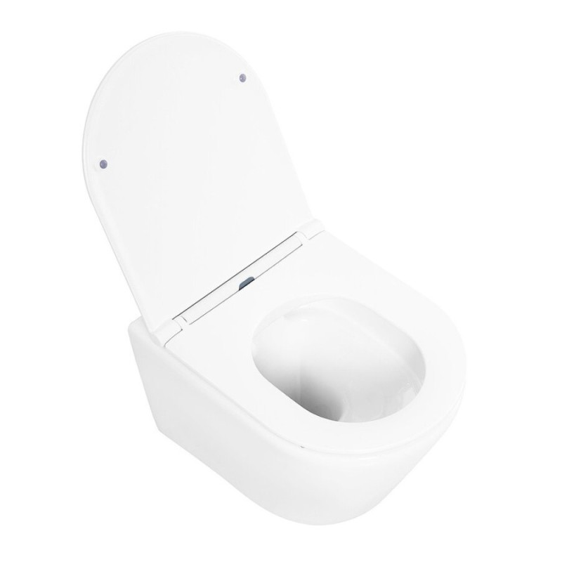 Подвесной унитаз (чаша) BelBagno Tre BB8001CHR, безободковый, белый