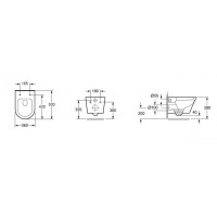 Унитаз подвесной BelBagno Tre, безободковый, крышка Soft Close, белый, BB8001CHR/SC