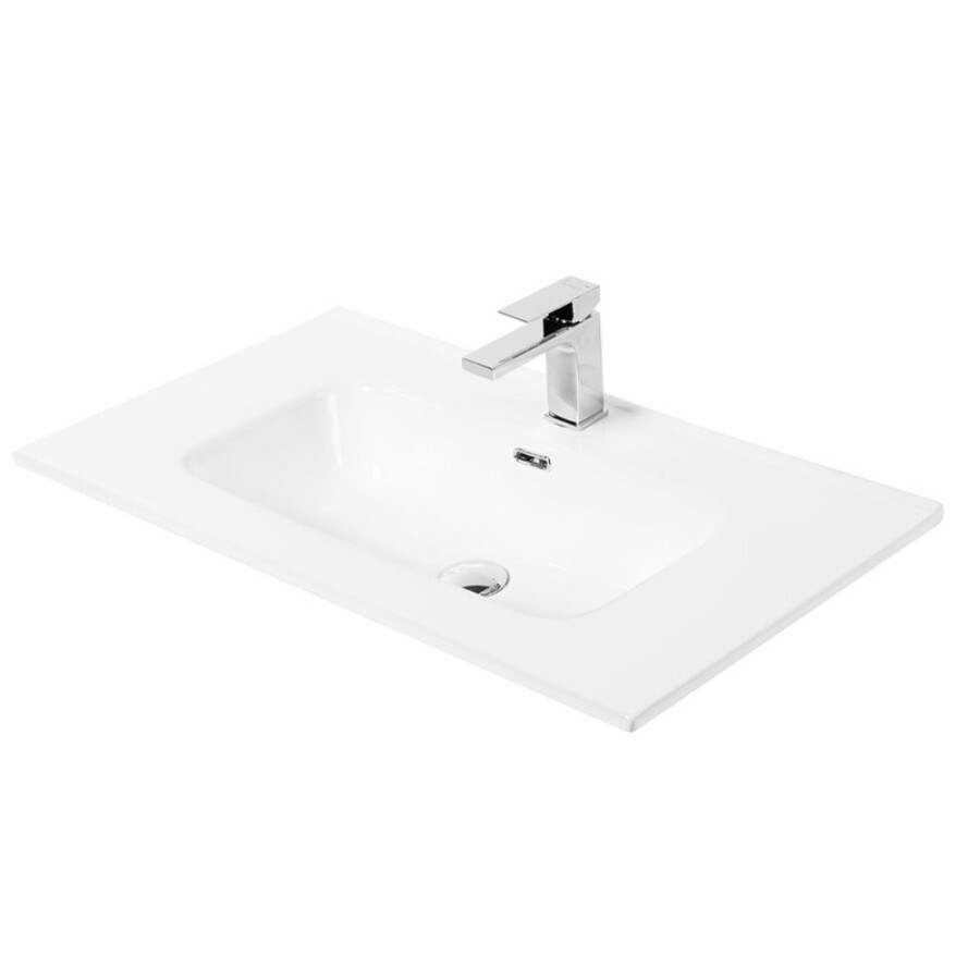 Раковина керамическая BelBagno BB800ETL, 80 см, белая