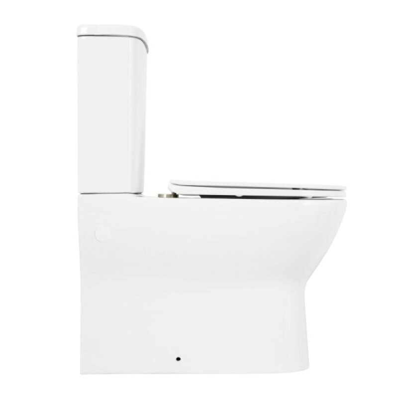 Напольный унитаз-компакт BelBagno Energia BB8134CPR/SC/BB8134T, безободковый, крышка Soft Close, белый