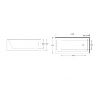 Ванна акриловая BelBagno BB82-1500-L, 150 х 75 см, левосторонняя, белая