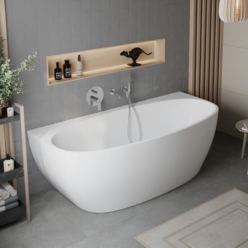 Ванна акриловая BelBagno BB83-1700-W0, 170 х 80 см, белая