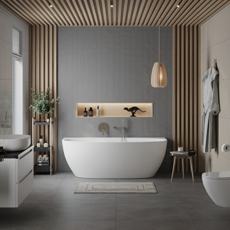 Ванна акриловая BelBagno BB83-1700-W0, 170 х 80 см, белая