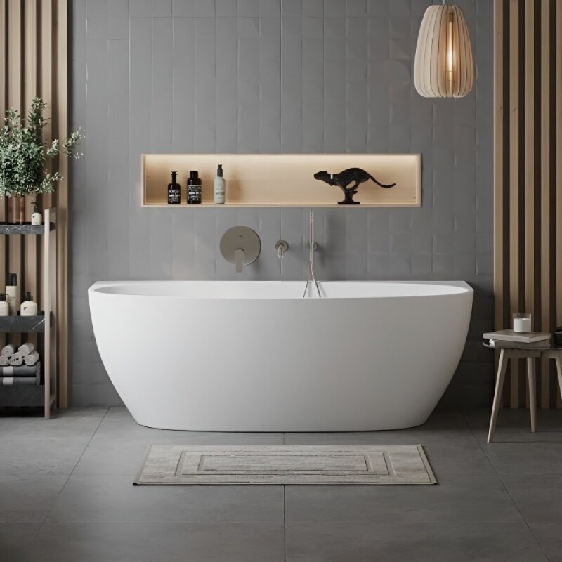 Ванна акриловая BelBagno BB83-1700-W0, 170 х 80 см, белая