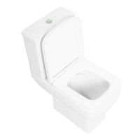 Напольный унитаз-компакт BelBagno Aurora BB8604CPR-SC, без бачка, безободковый, крышка микролифт, белый