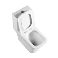 Унитаз моноблок BelBagno Neon BB8617CPR-MN/SC, безободковый, крышка-сиденье soft close, белый