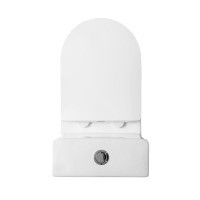 Унитаз моноблок BelBagno Lounge, безободковый, крышка-сиденье soft close, белый, BB8618CPR-MN/SC