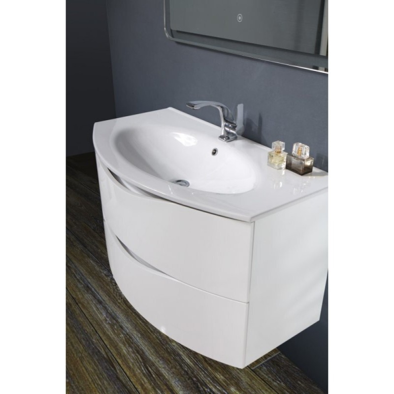 Тумба под раковину BelBagno Smile BB900TVC/BL 90 см, белый глянцевый (Bianco Lucido)