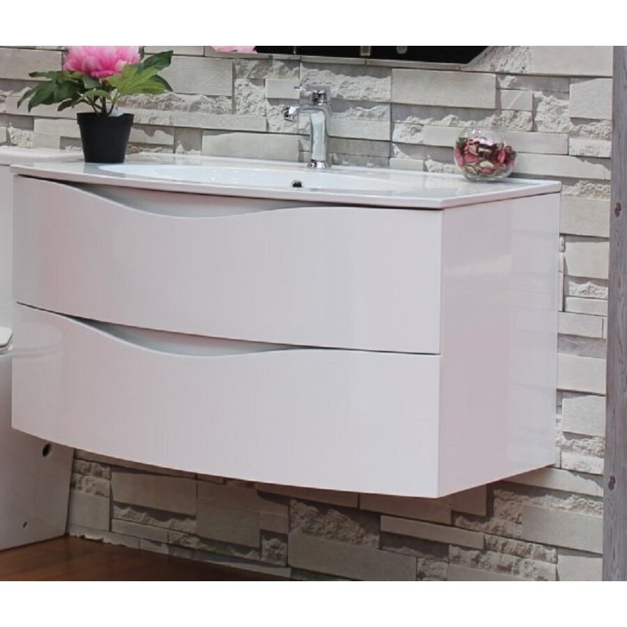 Тумба под раковину BelBagno Smile BB900TVC/BL 90 см, белый глянцевый (Bianco Lucido)