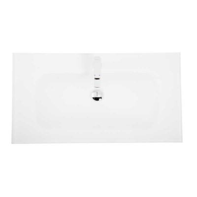 Раковина стеклянная BelBagno BB910/465-LV-VTR-BO, 91 x 46 x 15 см, без перелива, белая матовая