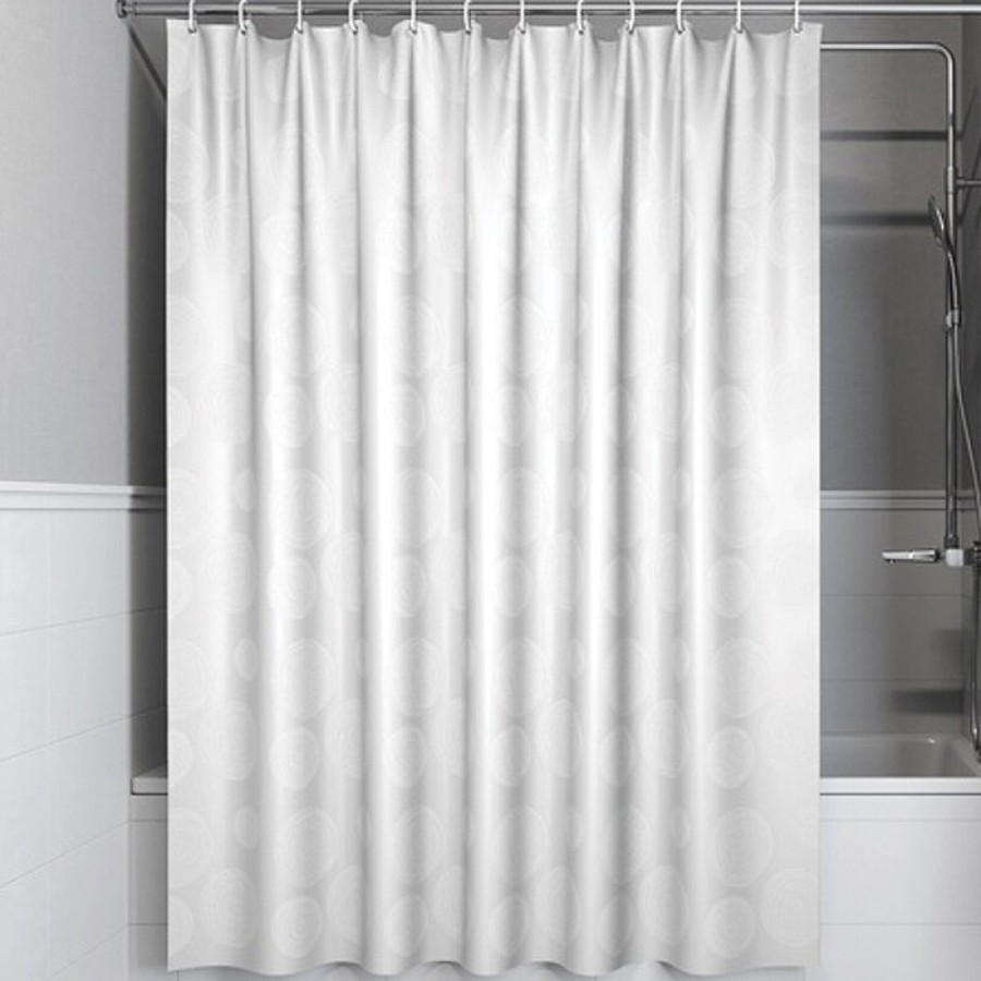 Штора для ванной комнаты Iddis Base BD01P18i11, 180 x 200 см, полиэстер, цвет белый