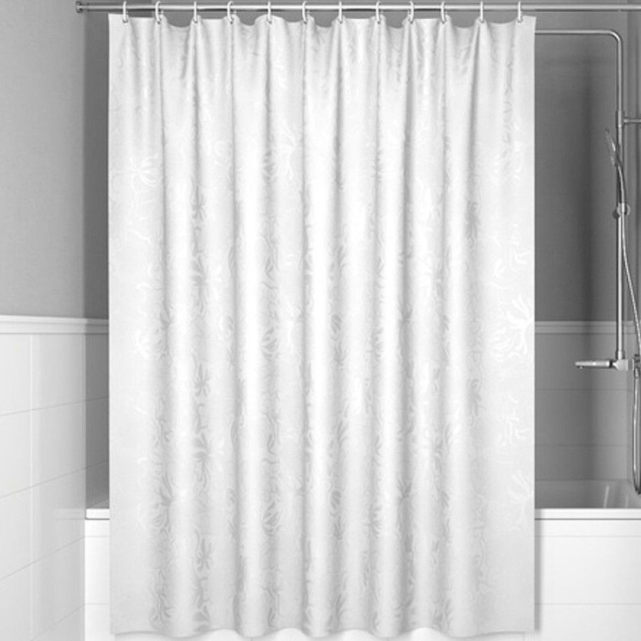 Штора для ванной комнаты Iddis Base BD03P18i11, 180 x 200 см, полиэстер, цвет белый