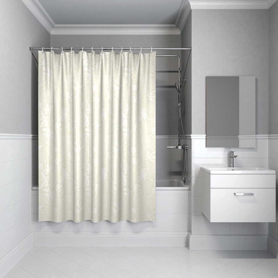 Штора для ванной комнаты Iddis Base BD04P18i11, 180 x 200 см, полиэстер, цвет бежевый