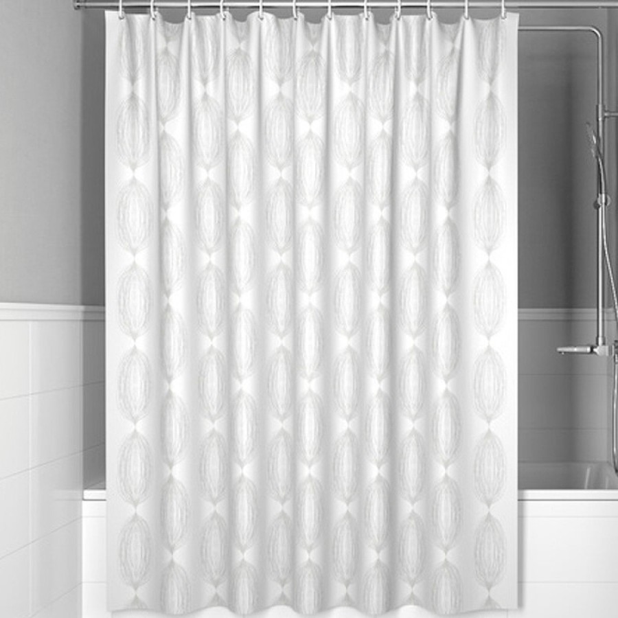 Штора для ванной комнаты Iddis Base BD06P18i11, 180 x 200 см, полиэстер, цвет белый