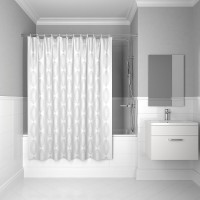 Штора для ванной комнаты Iddis Base BD06P18i11, 180 x 200 см, полиэстер, цвет белый