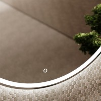 Зеркало Sancos Bella BE900, 90 см, с LED подсветкой