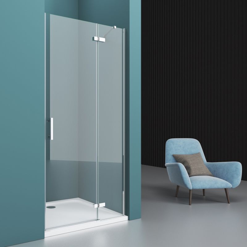 Душевая дверь BelBagno KRAFT-B-12-60/40-C-Cr-R