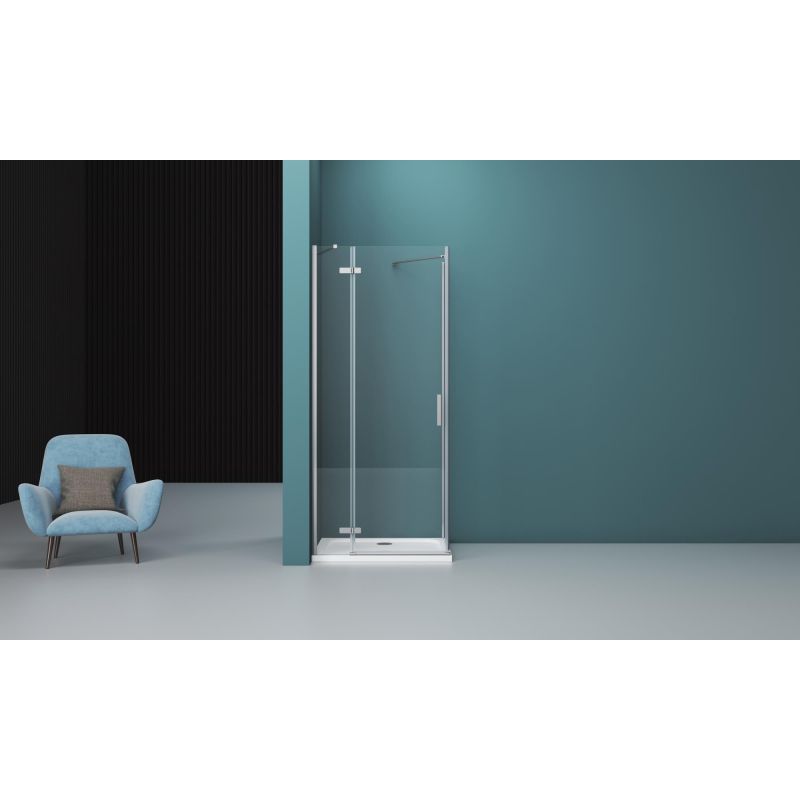 Душевой уголок BelBagno KRAFT-AH-12-100/80-C-Cr-L Душевой уголок BelBagno KRAFT-AH-12-100/80-C-Cr-L