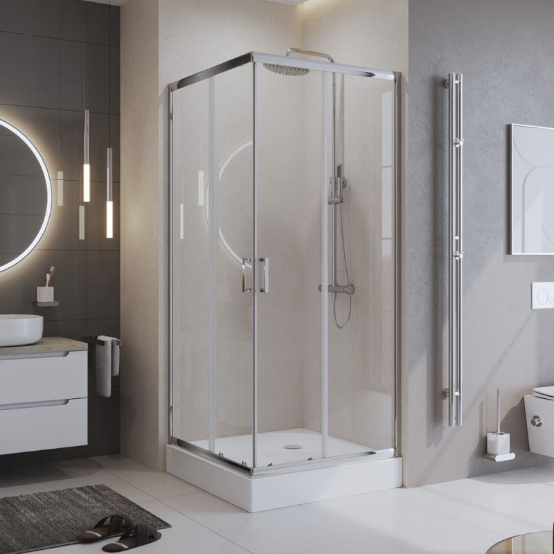 Душевой уголок BelBagno UNO-195-A-2-85-C-Cr Душевой уголок BelBagno UNO-195-A-2-85-C-Cr