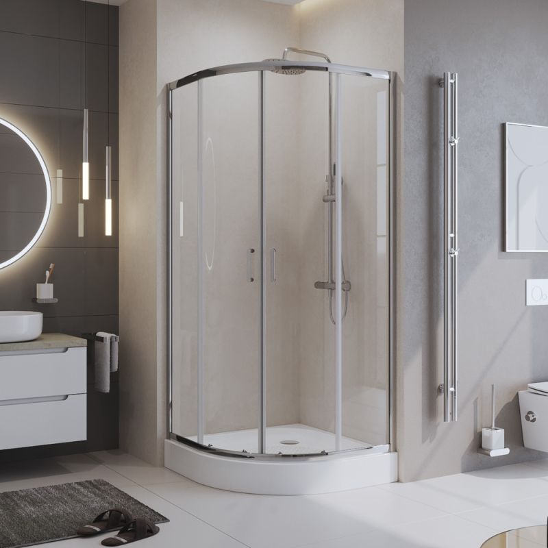 Душевой уголок BelBagno UNO-195-R-2-100-C-Cr Душевой уголок BelBagno UNO-195-R-2-100-C-Cr