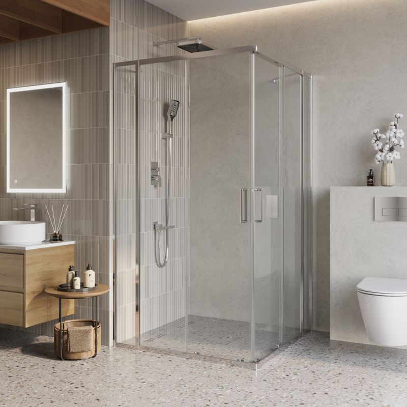 Душевой уголок BelBagno LUCE-A-22-80+25-C-Cr Душевой уголок BelBagno LUCE-A-22-80+25-C-Cr