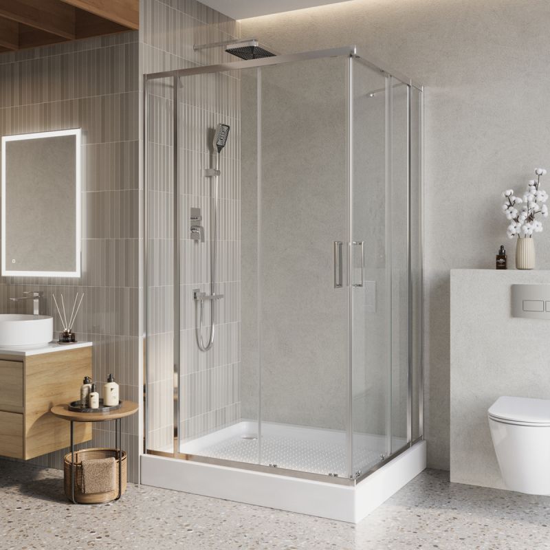 Душевой уголок BelBagno LUCE-AH-22-120/110-C-Cr Душевой уголок BelBagno LUCE-AH-22-120/110-C-Cr