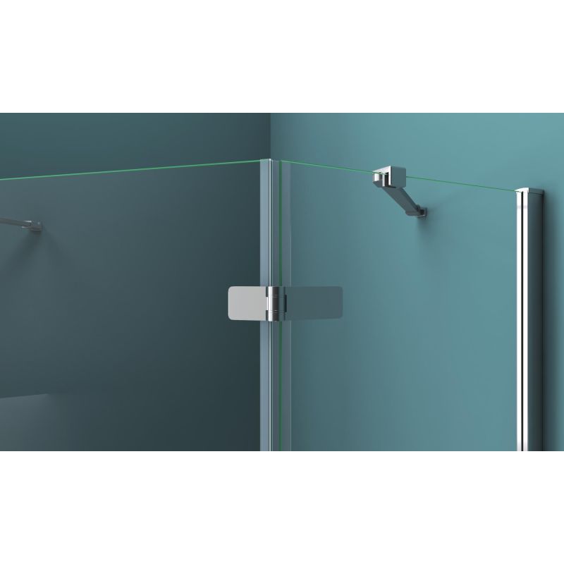 Душевой уголок BelBagno KRAFT-P-1-90-C-Cr-R