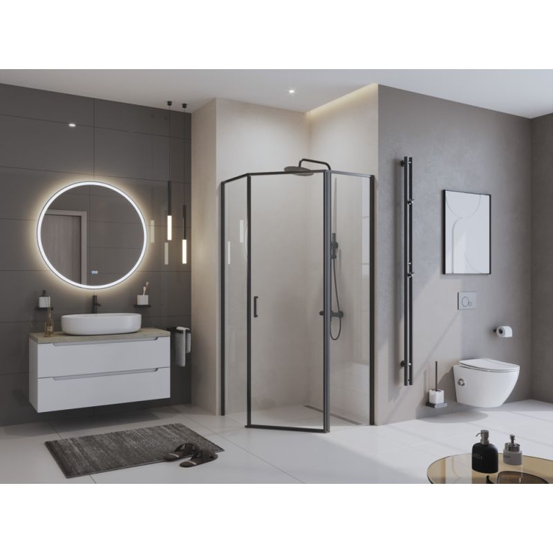 Душевой уголок BelBagno UNO-195-P-1-90-C-NERO
