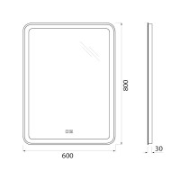 Зеркало BelBagno SPC-MAR-600-800-LED-TCH-WARM