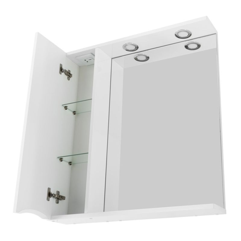 Зеркальный шкаф BelBagno MARINO-SPC-600/750-1A-BL-P-L