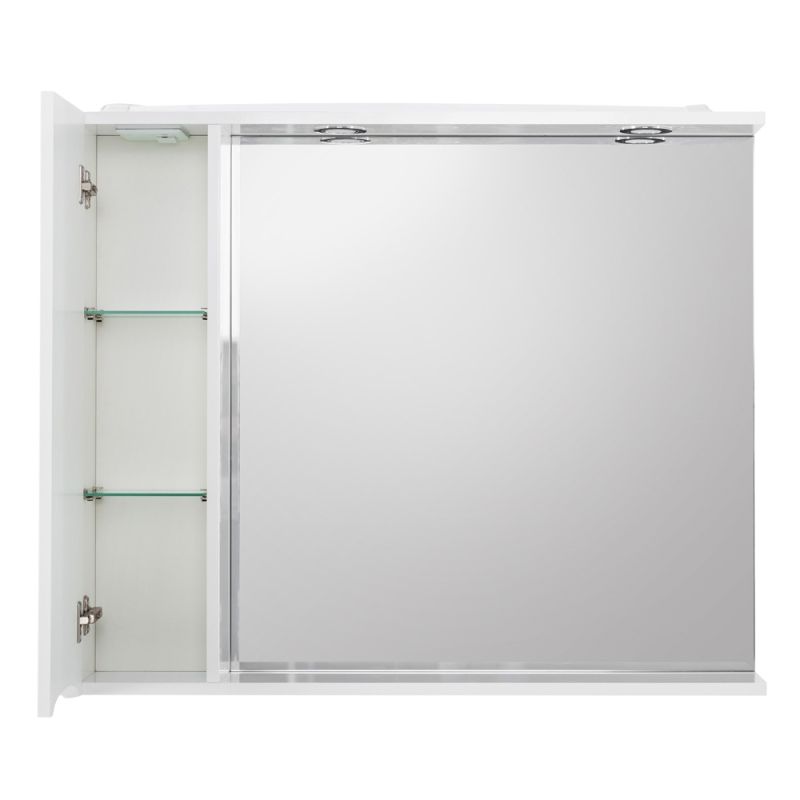 Зеркальный шкаф BelBagno MARINO-SPC-800/750-1A-BL-P-L