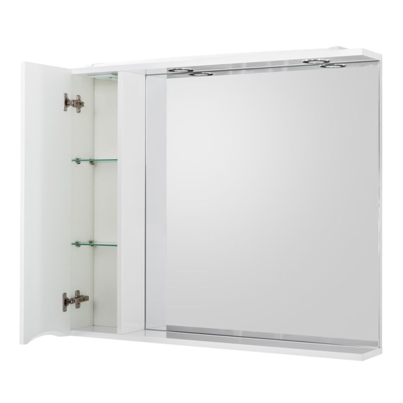 Зеркальный шкаф BelBagno MARINO-SPC-800/750-1A-BL-P-L