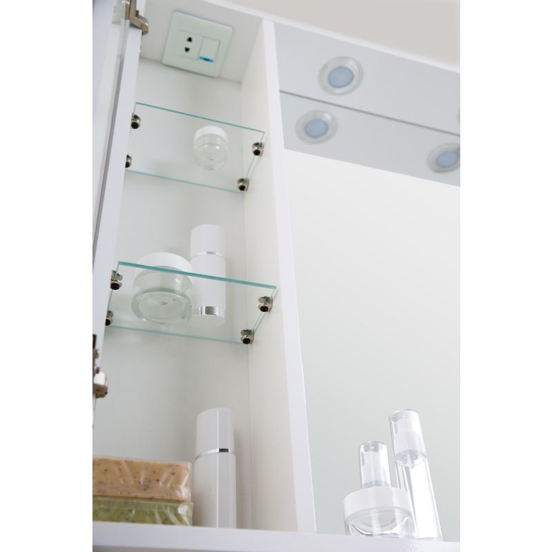 Зеркальный шкаф BelBagno MARINO-SPC-800/750-1A-BL-P-L