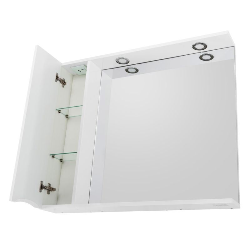 Зеркальный шкаф BelBagno MARINO-SPC-900/750-1A-B