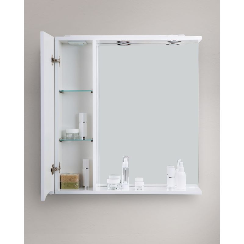 Зеркальный шкаф BelBagno MARINO-SPC-600/750-1A-BL-P-R