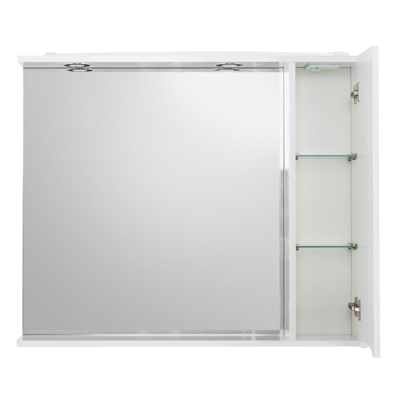 Зеркальный шкаф BelBagno MARINO-SPC-800/750-1A-BL-P-R