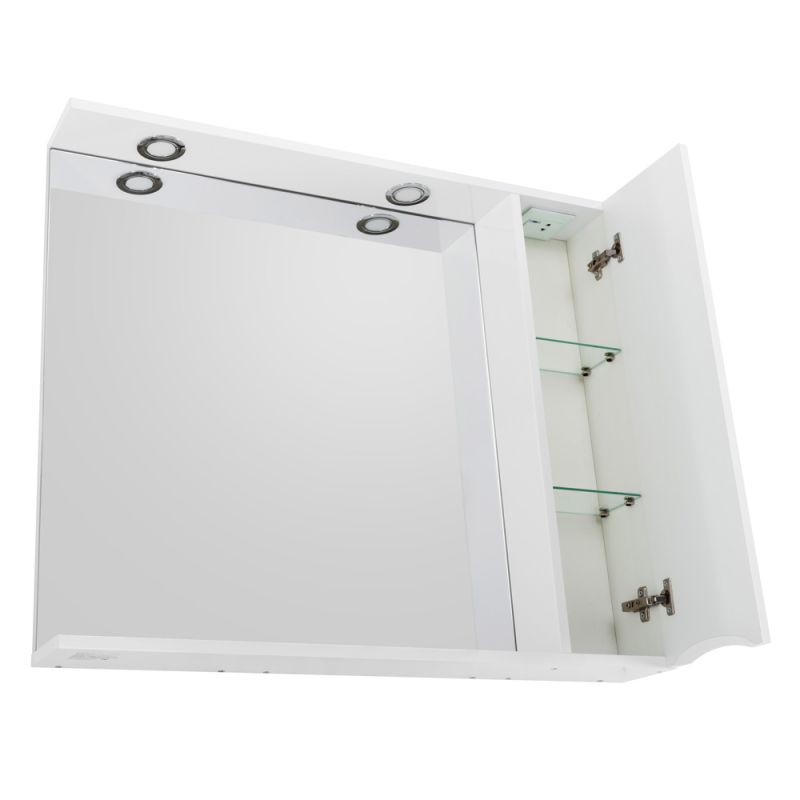 Зеркальный шкаф BelBagno MARINO-SPC-800/750-1A-BL-P-R