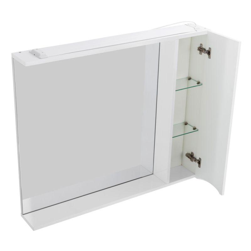 Зеркальный шкаф BelBagno MARINO-SPC-800/750-1A-BL-P-R