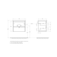 База под раковину подвесная BelBagno KRAFT 39-600/390-2C-SO-RNN Rovere Nebrasca Nature