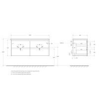 База под раковину подвесная BelBagno KRAFT-1200-4C-SO-2-RT Rovere Tabacco