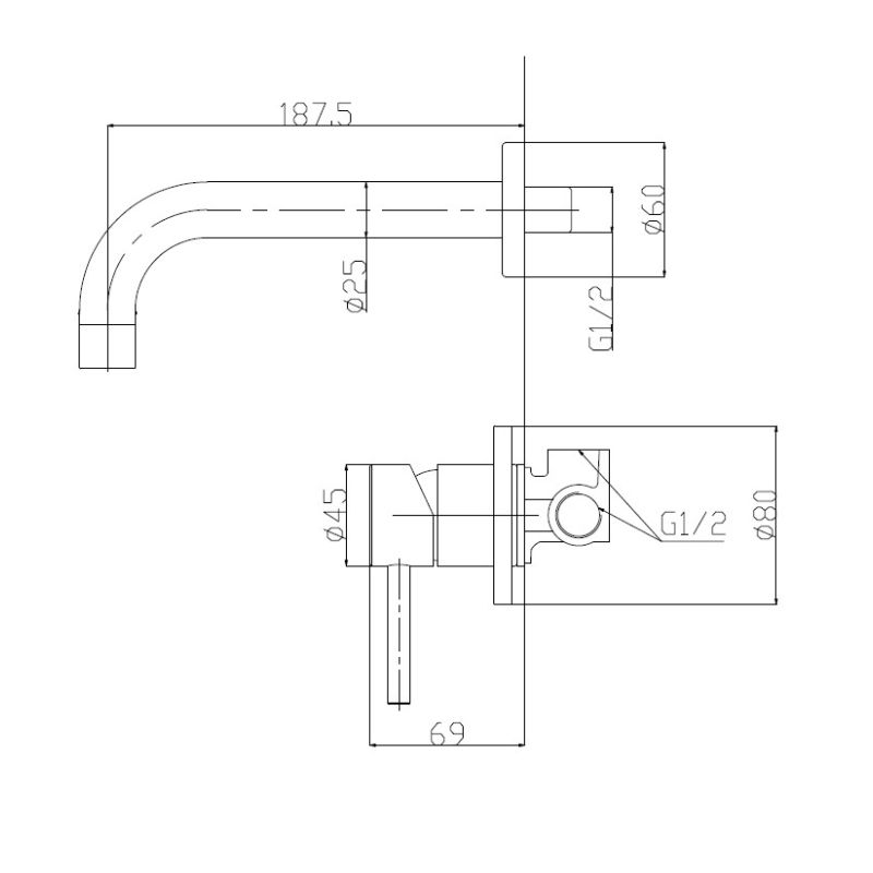 Смеситель для раковины BelBagno ETNA ETN-BLVM-2-IN