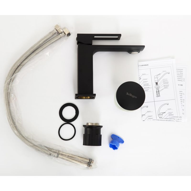 Смеситель для раковины BelBagno LUCE LUC-LVM-NERO