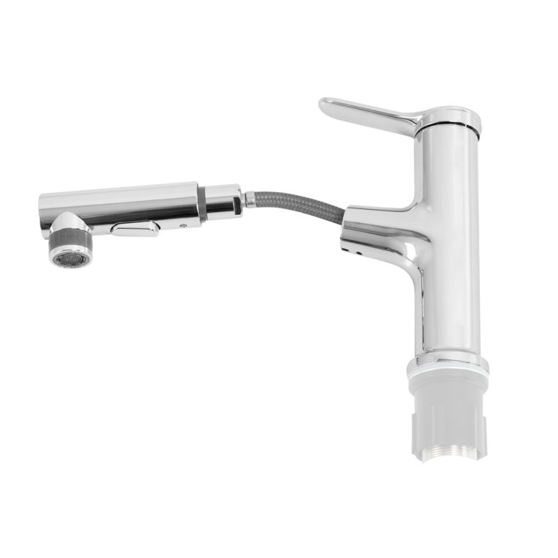 Смеситель для раковины с выдвижным изливом BelBagno BB-LVMD-CRM-W0