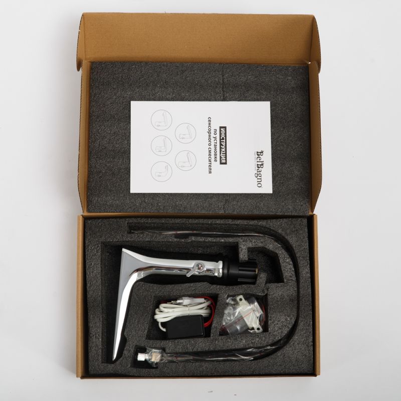 Сенсорный смеситель для раковины BelBagno KRAFT-ELV-CRM