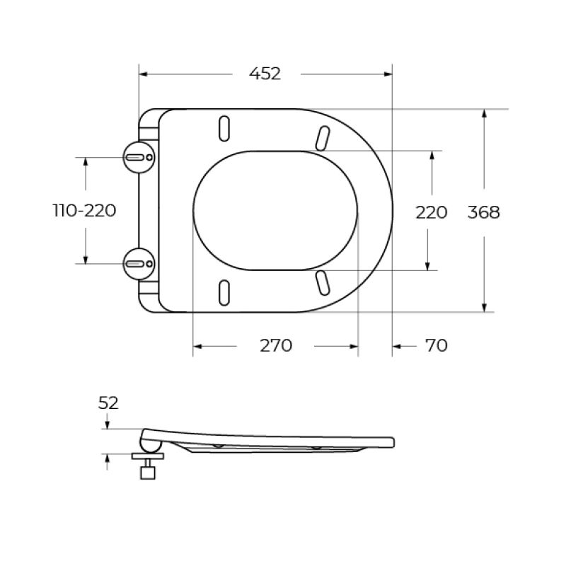 Чаша напольного унитаза BelBagno PRADO BB10150CP